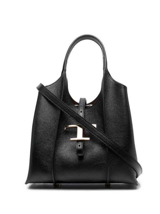 Tod's T Timeless Mini Leather Shopping Bag