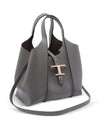 Tod's T Timeless Mini Leather Shopping Bag