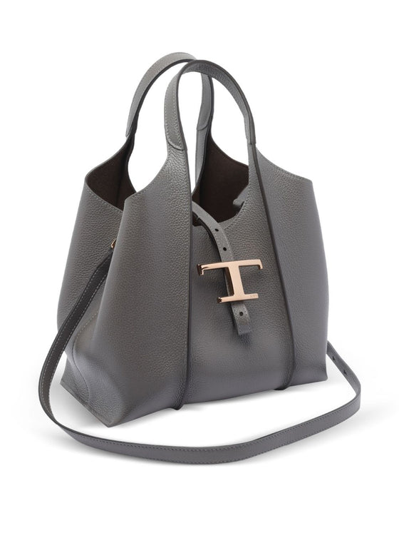 Tod's T Timeless Mini Leather Shopping Bag