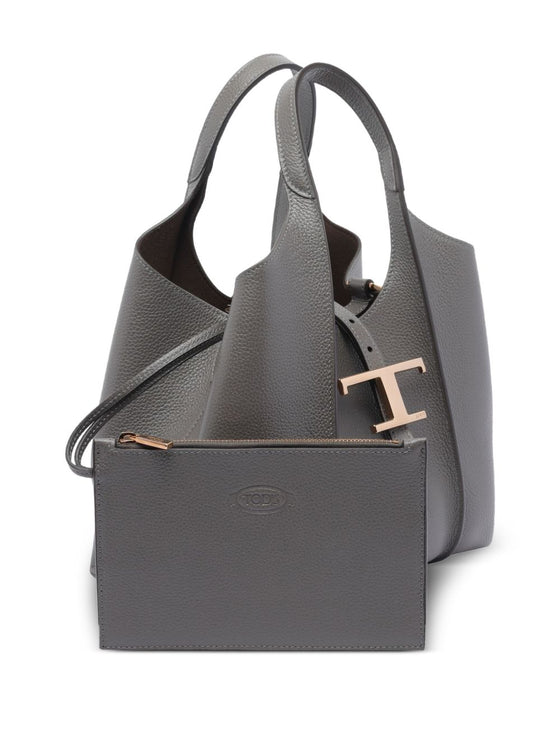 Tod's T Timeless Mini Leather Shopping Bag