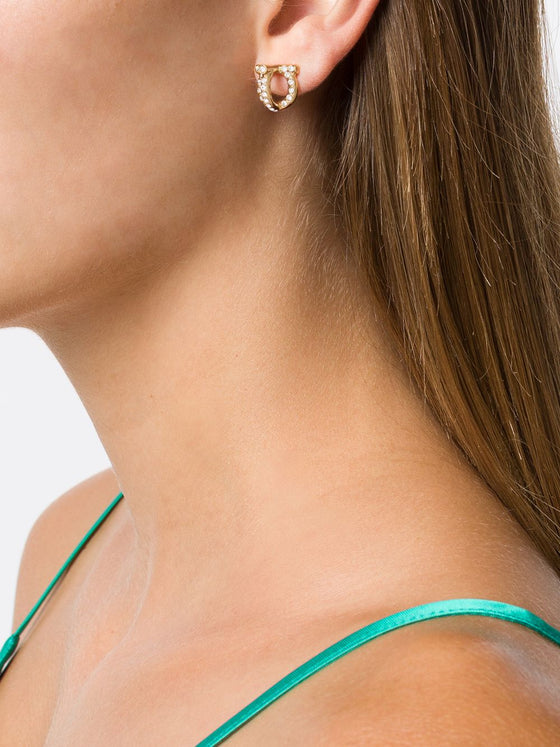 Ferragamo Gancini-motif earrings