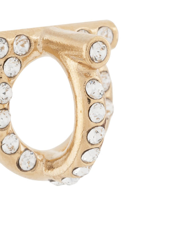 Ferragamo Gancini-motif earrings