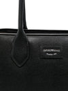 Emporio Armani Large shopper with palmellato finish