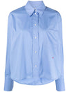 Victoria Beckham Shirts Clear Blue