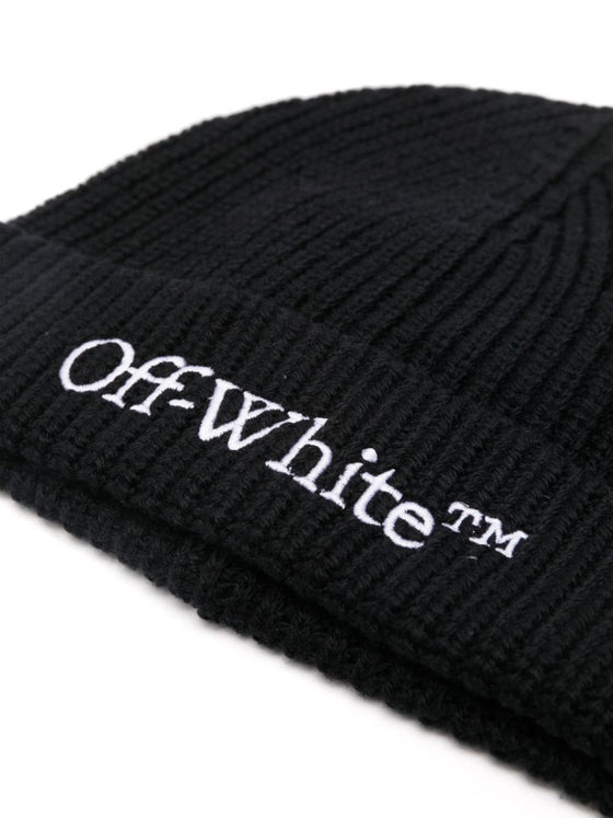 Off White wool beanie
