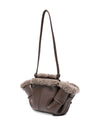 Hereu Leather shearling tote bag