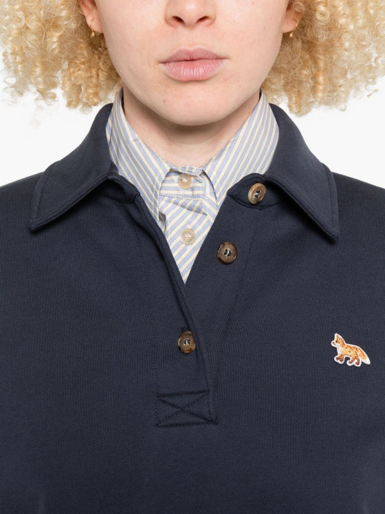Maison Kitsuné Fox-embroidered polo top