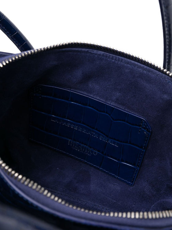 The Attico La Passeggiata small tote bag with crocodile effect