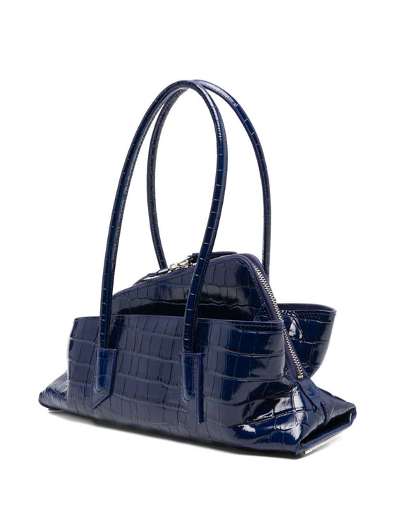 The Attico La Passeggiata small tote bag with crocodile effect