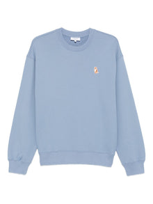  Maison Kitsuné Fox-embroidered cotton sweatshirt