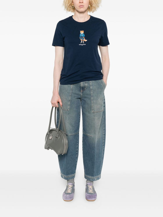Maison Kitsuné MAISON KITSUNE' T-shirts and Polos Blue