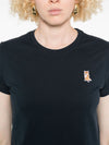 Maison Kitsuné Lady Fox Baby embroidered cotton cropped top