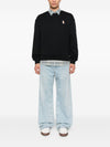 Maison Kitsuné Fox-embroidered cotton sweatshirt