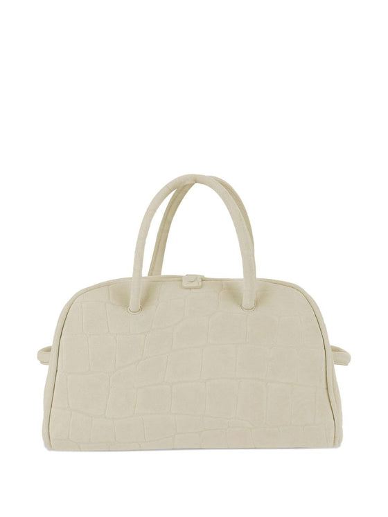 JACQUEMUS The Small Turismo crocodile-effect knotted shoulder bag