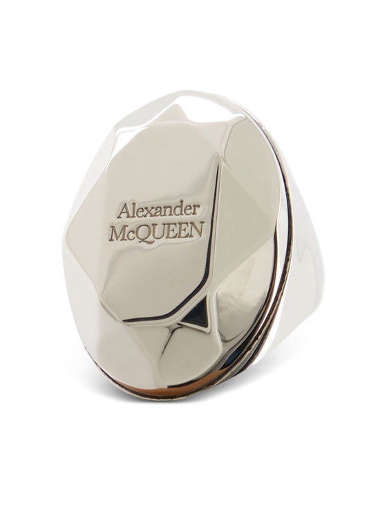 Alexander McQueen The Faceted Stone Ring