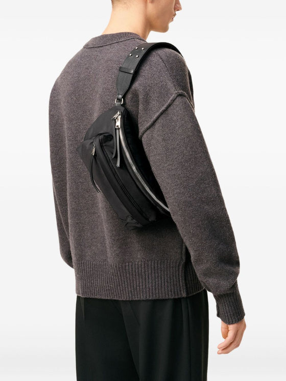 Ami Paris Nylon Canvas Marcel Bumbag