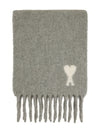 Ami Paris Ami De Coeur wool scarf