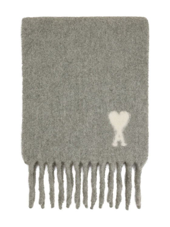 Ami Paris Ami De Coeur wool scarf