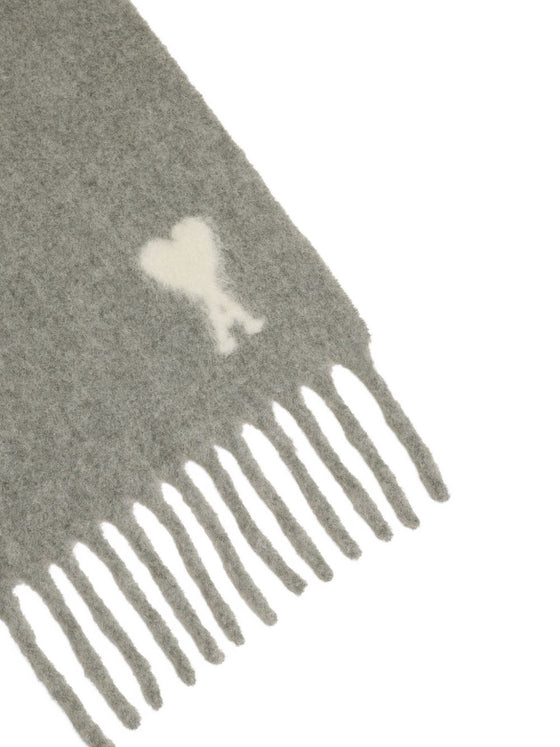 Ami Paris Ami De Coeur wool scarf