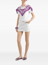 Dolce & Gabbana foulard-panelled cotton T-shirt