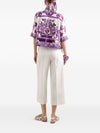 Dolce & Gabbana Silk shirt with maiolica print