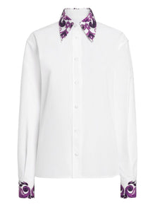  Dolce & Gabbana Cotton shirt with maiolica print