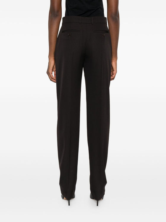 Alexander McQueen Pressed-crease tailored trousers
