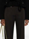 Alexander McQueen Pressed-crease tailored trousers