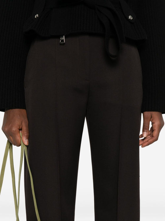 Alexander McQueen Pressed-crease tailored trousers