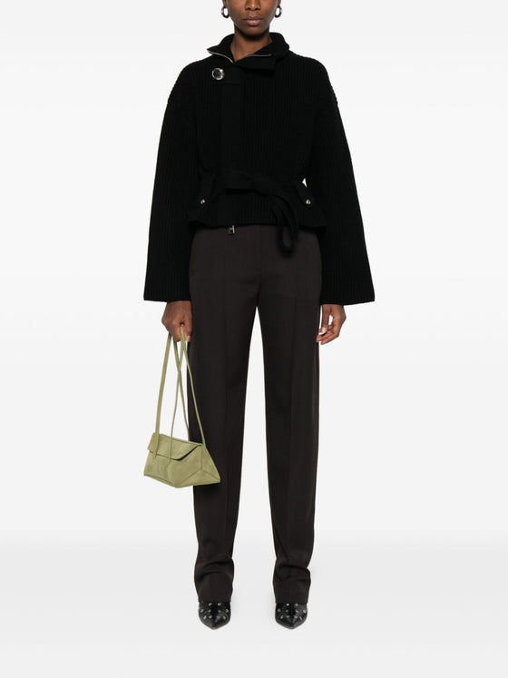 Alexander McQueen Pressed-crease tailored trousers