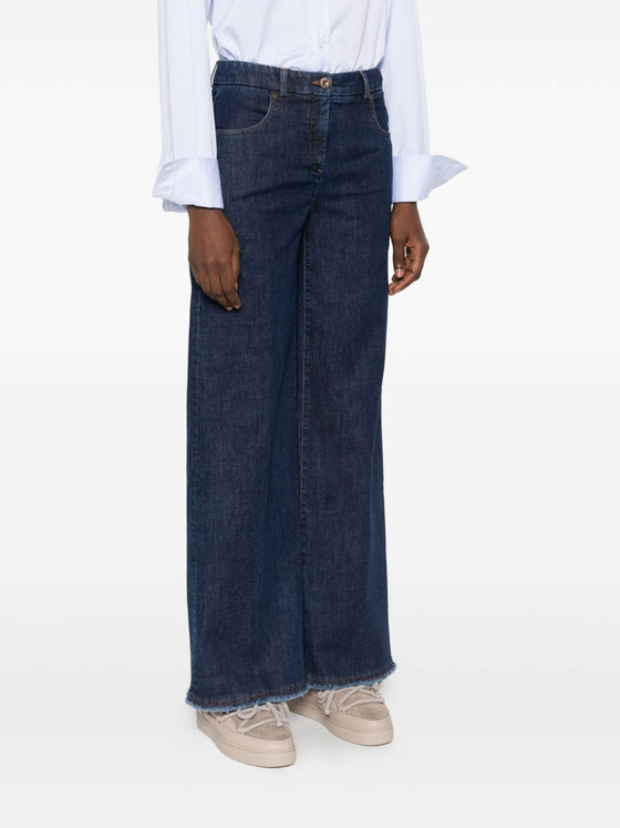 Via Masini 80 Trousers Blue