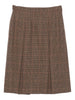 Saint Laurent Prince of Wales wool and cashmere midi skirt
