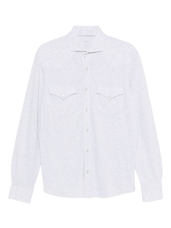 Brunello Cucinelli Double-pocket cotton shirt