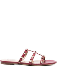  Valentino Garavani Rockstud three-strap sandals