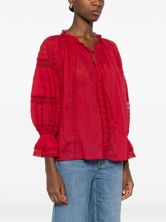 Alice + Olivia Shirts Red