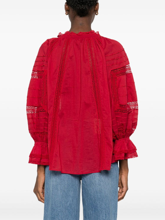 Alice + Olivia Shirts Red