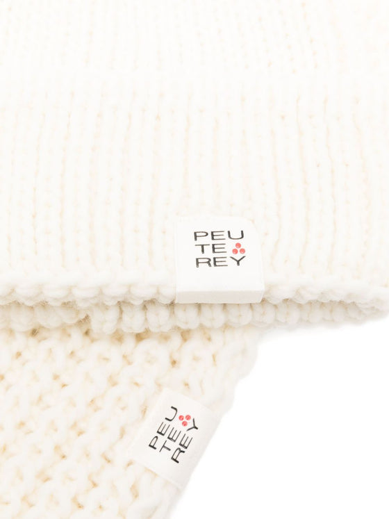 Peuterey Wool blend hat and neckband set