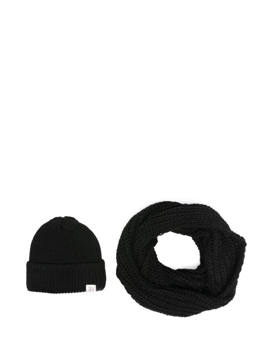 Peuterey Wool blend hat and neckband set