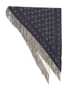  Tory Burch Paisley-print fringed scarf