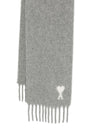 Ami Paris Ami De Coeur fringed scarf