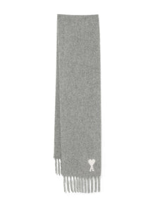  Ami Paris Ami De Coeur fringed scarf