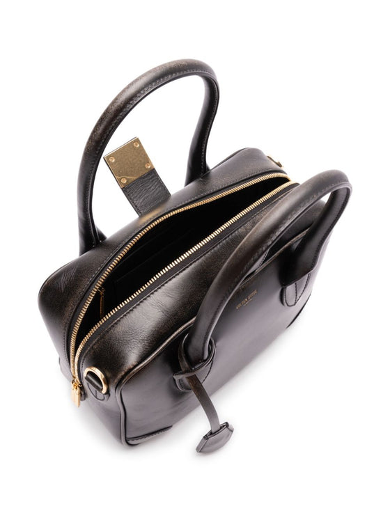 Golden Goose Vita Bag in smooth leather with gold details