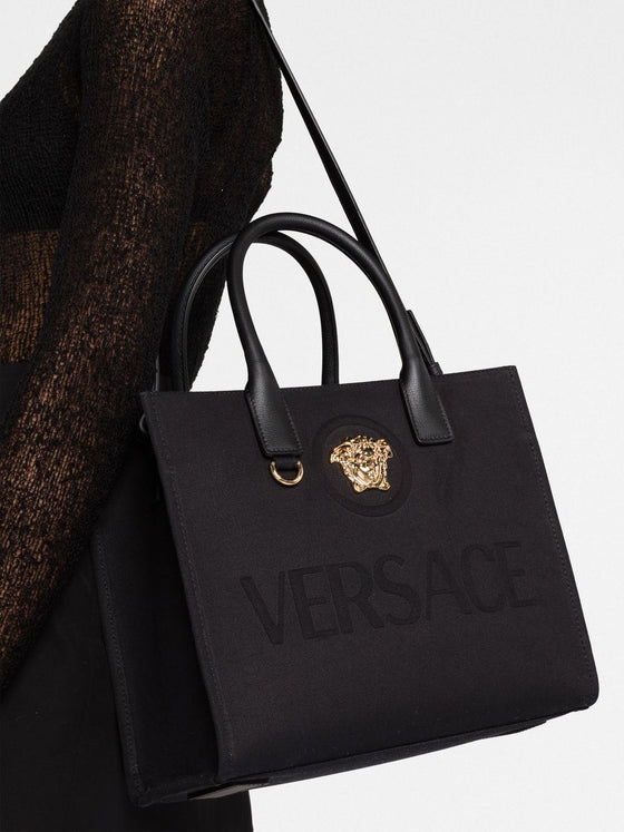 Versace Small La Medusa canvas tote bag