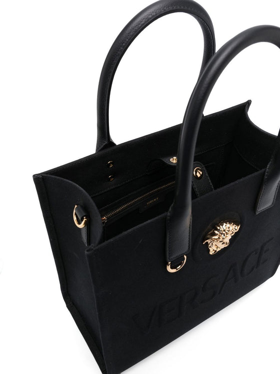 Versace Small La Medusa canvas tote bag