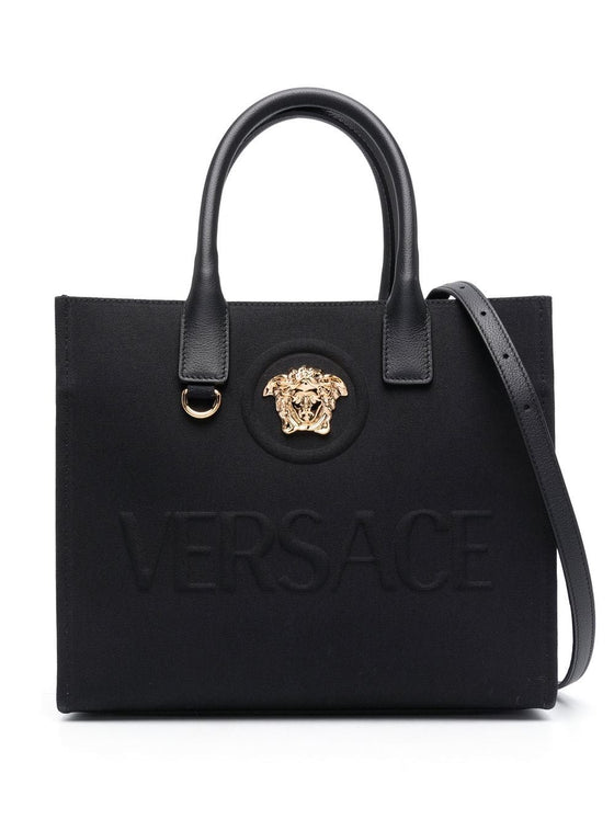 Versace Small La Medusa canvas tote bag
