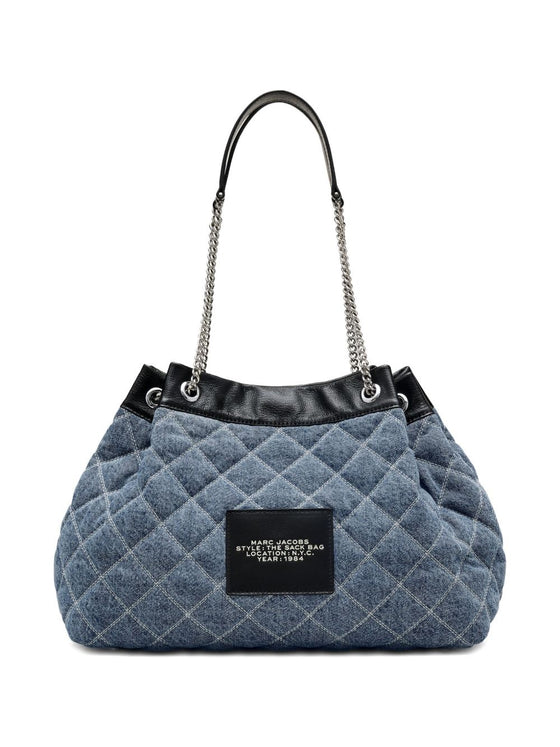 Marc Jacobs The Quilted Denim Large Chain Sack Bag