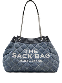 Marc Jacobs The Quilted Denim Large Chain Sack Bag