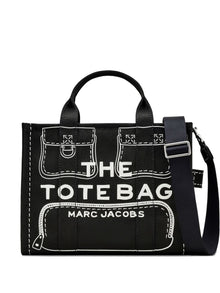  Marc Jacobs The Trompe L'Oeil Cargo Canvas Medium Tote Bag
