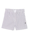 The Attico Striped cotton shorts