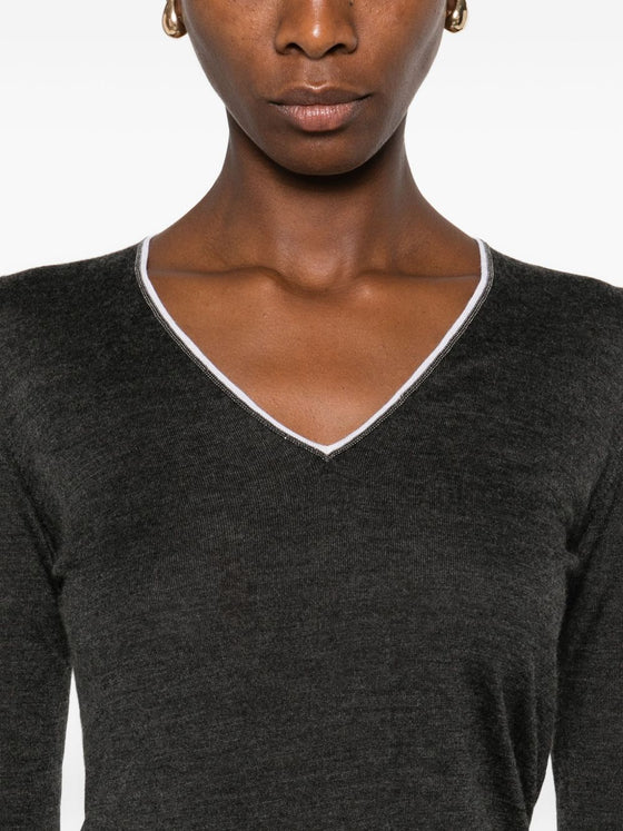 Brunello Cucinelli Sweaters Grey